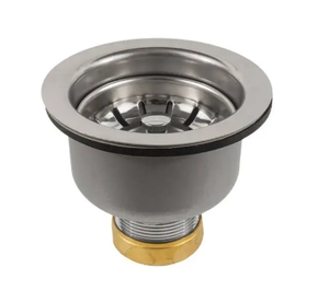 Jomar Valve 300 Series Stainless Steel SS-306B, Designer Series: Snap-N-Loc Basket Strainer, Brass Locknut