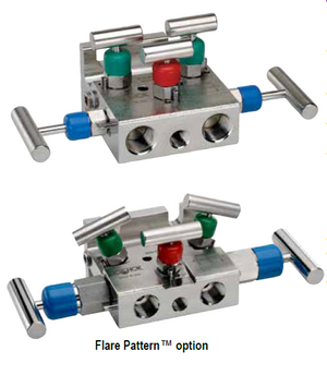 NOSHOK Natural Gas 5 Manifold Valves with Hard and Soft Seat/Tip