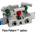 NOSHOK 5530-MMS-FP - Soft Seat, Flange x Flange, Flare Pattern, 5 Manifold Valve