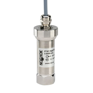 NOSHOK PT41 Series High Pressure Fixed Range Pressure Transmitter PT41-100000psig-2-2-6-25, 0 to 100000 psig, 0 VDC to 5 VDC, 3-Wire, ±0.25% Span, M12 x 1 4 Pin