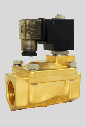 STC 2R150- 1/2" NPT Solenoid Valve, Brass Body, 2-Way, Normally Closed, Pilot-Operated Diaphragm