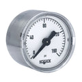 NOSHOK 100 Series Acrylonitrile Butadiene Styrene (ABS) & Steel Case Dry Pressure Gauges, 15-110-160-psi-SSC, 1-1/2