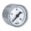 NOSHOK 100 Series Acrylonitrile Butadiene Styrene (ABS) & Steel Case Dry Pressure Gauges, 15-110-160-psi-SSC, 1-1/2