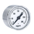 NOSHOK 100 Series Acrylonitrile Butadiene Styrene (ABS) & Steel Case Dry Pressure Gauges, 15-110-300-psi-SSC, 1-1/2