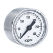 NOSHOK 100 Series Acrylonitrile Butadiene Styrene (ABS) & Steel Case Dry Pressure Gauges, 15-110-300-psi-SSC, 1-1/2