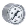 NOSHOK 100 Series Acrylonitrile Butadiene Styrene (ABS) & Steel Case Dry Pressure Gauges, 15-110-3000-psi-SSC, 1-1/2