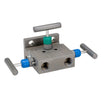 NOSHOK 3010/3110 Series Differential Pressure 3 Manifold Valves With Hard & Soft Seat, 3110-MMS, Soft Seat, Flange x Flange, 316 SS, 0.187