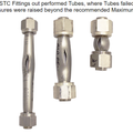 STC BTC 12mm R1/4 Branch Tee- 2500 PSI, Compression Fittings, 1/4