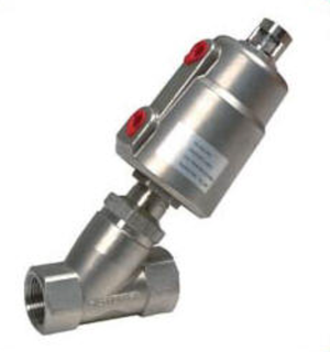 STC 2KD 1-1/2" Double Acting- Air Actuated Angle Seat Valves 2-Way, Fail Closed