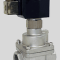 STC 2MSO120-500 NPT Solenoid Valve, 304 Stainless Steel Body, 2-Way, Normally Open, Pilot Piston for High Temp. & Pressure