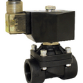 STC 2P160-250- NPT Solenoid Valve, Nylon Plastic Body, 2-Way, Normally Closed, Direct Lift Diaphragm