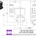 STC 2PO160-250- NPT Solenoid Valve, Nylon Plastic Body, 2-Way, Normally Open, Direct Lift Diaphragm