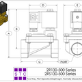 STC 2RS130-500- NPT Solenoid Valve, 316 Stainless Steel Body, 2-Way, Normally Closed, Pilot-Operated Diaphragm