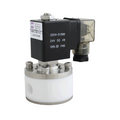 STC 2T060 NPT Isolation Solenoid Valve, PTFE Body, 2-Way, Normally Closed, Direct Acting, Isolated Diaphragm