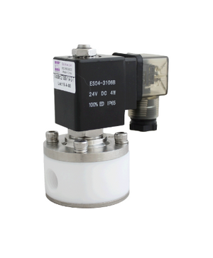 STC 2T060- 3/8" NPT Isolation Solenoid Valve, PTFE Body, 2-Way, Normally Closed, Direct Acting, Isolated Diaphragm