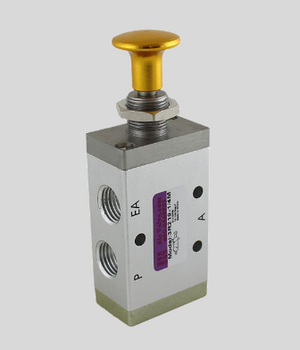 STC 3R210-1/4S Manual Air Valve- 1/4" NPT, 3 Way, 3 Port, 2 Position Valves - Non Detented Pull/Push