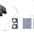 STC 3V-300M-KIT Blank Plate, Gasket, & Mounting Screws Set for 3V-300M Manifold