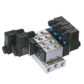 STC 4V-100M-6 Mounted Manifold- Aluminum Base, 1/8
