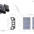 STC 4V-200M-4 Mounted Manifold- Aluminum Base, 1/8