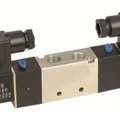 STC 4V130P-1/8 Solenoid Valve- Air Return (double solenoid), Pressure Center, 4-Way, 5-Port, 3-Position