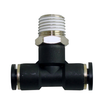 STC BT 6mm R1/8 K Branch Tee- Push-In Air Fitting, R1/8,0-180 psi