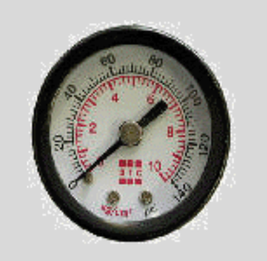 STC GP 2-160 2" Dia. 1/4" NPT 0-160 PSI panel mount pressure gauge