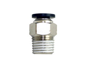 STC MC 4mm M5 K Male Connector (with Internal Hex)- Push-In Air Fitting, M5X0.8, 0-180 psi