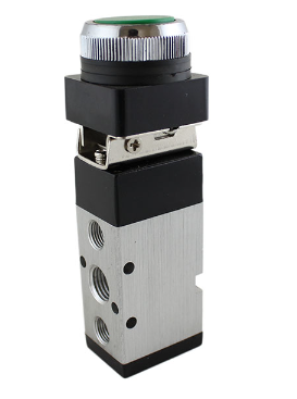 STC MSV-86522PP Manual Air Valve- 1/4" NPT, 4 Way, 5 Port, 2 Position Valves - Push Button Momentary