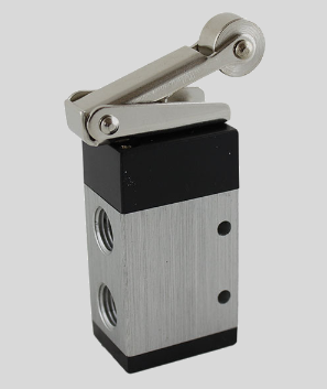 STC MSV-98322R Manual Air Valve- 1/4" NPT, 3 Way, 3 Port, 2 Position Valves - Roller Lever Momentary