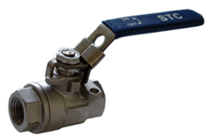 STC V2-3/4" FNPT Ball Valve- 2 Piece, Full Port, Stainless Steel, 1000 PSIG