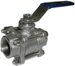 STC V3-3/8" FNPT Ball Valve- Full Port, Stainless Steel, Padlocking Device and Actuator Mounting Bracket