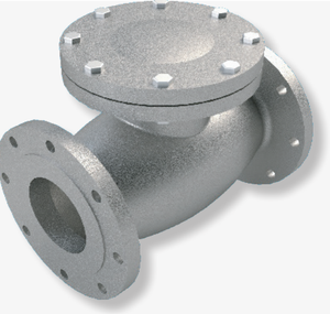 12" SVF Flow Control 422CSF Swing Check Valve, Cast Steel Body, 150# Flanged
