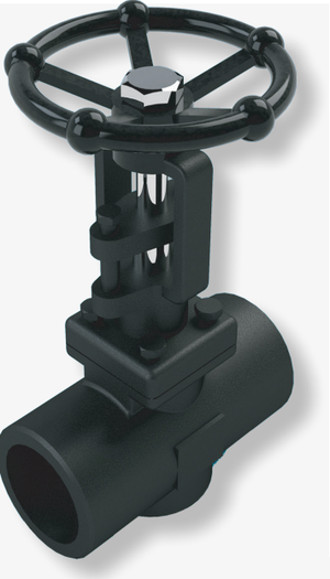 1" SVF Flow Control 500F-8 Gate Valve, Forged Carbon Steel Body, Trim 8, Socket Weld Ends