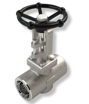 1/2" SVF Flow Control 500F Gate Valve, Forged Stainless Steel Body, Threaded Ends