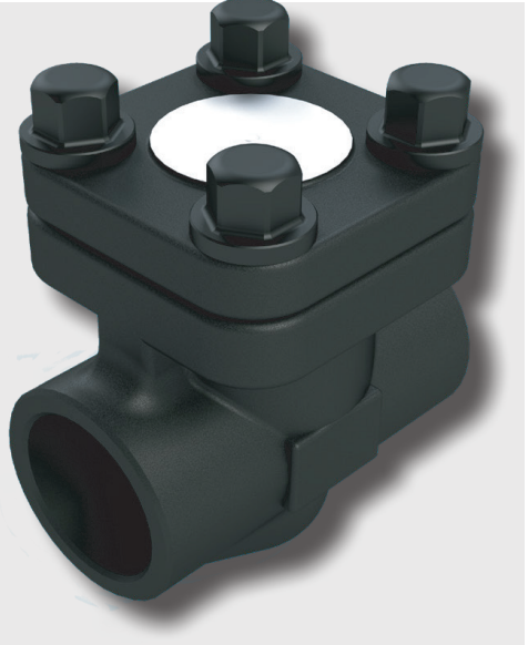 SVF Flow Control 520F-8 Series Swing Check Valve, Forged Carbon Steel Body, Trim 8, Threaded Ends