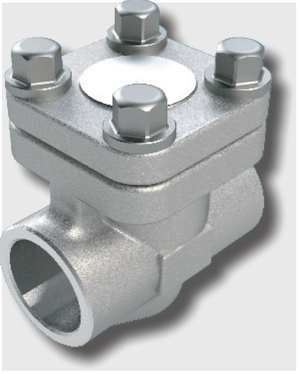 SVF Flow Control 522F Series Check Valve, Forged Stainless Steel Body, Socket Weld Ends