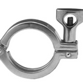 Sanitary Solutions SS13MHMV, Schedule 5 Heavy Duty Single Pin Clamp, 304 Stainless Steel