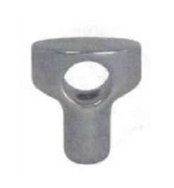 Sanitary Solutions SS13OHWN, Open Hole Wing Nut, 304 Stainless Steel