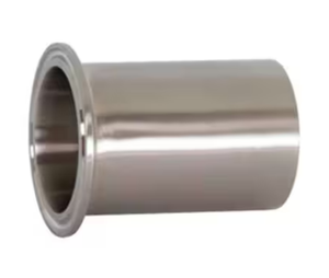 8" Sanitary Solutions SS14WLMP-8-304, Light Wall Tank Ferrule, 304 Stainless Steel
