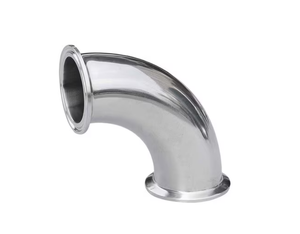 1-1/2" Sanitary Solutions SS2CMP-1.5-316L, 90° Clamp Elbow, Polish ID/OD, 316 Stainless Steel