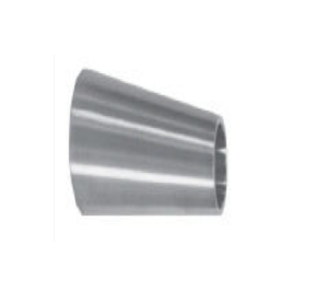 4" x 3" Sanitary Solutions SS32W7- 4 x 3-316L, Buttweld Eccentric Reducer, Polish ID/OD, 316L Stainless Steel