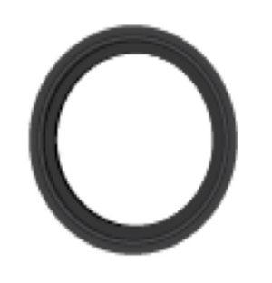 1" Sanitary Solutions SS40MPF-UW-1, White Flanged BUNA Clamp Gasket, Type 2