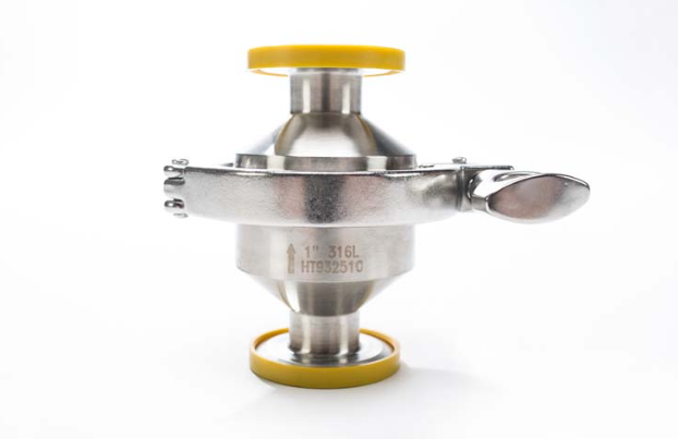 Sanitary Solutions SS45CV, Clamp Check Valve- Spring Loaded, 316L Body