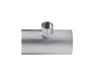Sanitary Solutions SS7RWWW7, Buttweld Reducing Tee, Polish ID/OD, 304 Stainless Steel