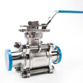 Sanitary Solutions SSEBVC-CT, High Temperature Two Way Encapsulated Seat Ball Valve