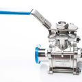 Sanitary Solutions SSEBVC-CT, High Temperature Two Way Encapsulated Seat Ball Valve