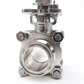 Sanitary Solutions SSEBVC-CT, High Temperature Two Way Encapsulated Seat Ball Valve