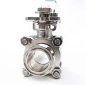 Sanitary Solutions SSEBVC, Two Way Clamp Ball Valve with Cavity Fillers