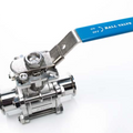 Sanitary Solutions SSEBVC, Two Way Clamp Ball Valve with Cavity Fillers