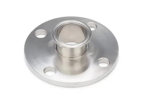 1-1/2" Sanitary Solutions SS51-14MP-1.5-316L, Flange x Clamp Adapter-  Machine Finish, 316L Stainless Steel